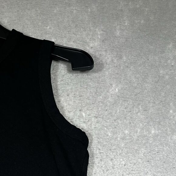 Club Monaco Womens Small Black Tank Top Sleeveless Scoop Neck Stretch Sleeveless - Picture 3 of 11